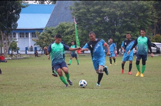 Skatek 045 Juara Pertama Pertandingan Sepak Bola HUT Ke-74 TNI AU di Lanud Rsn