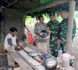 Pamtas RI-PNG Berikan Bantuan Sembako Warga Binaan