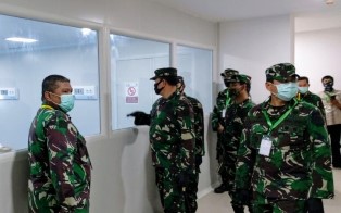 Pangkogabwilhan-I Tinjau Kesiapan Tower 6 di Wisma Atlet Kemayoran