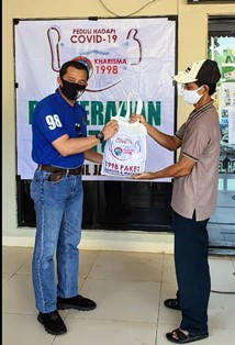 Kharisma AU 98 Bagikan 1.998 Paket Sembako dan Masker Warga Terdampak Covid-19
