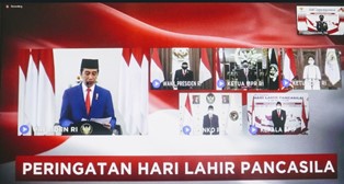 Presiden Jokowi: Pancasila Jadi Bintang Mengatasi Pandemi Covid-19