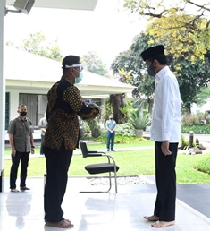 Salat Perdana Presiden Jokowi di Mesjid Komplek Istana Sejak Pandemi Covid-19 dan PSBB