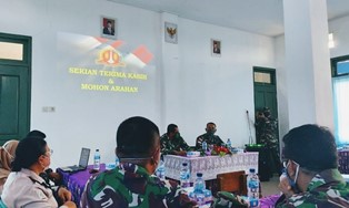 Korem 174 Merauke Gelar Rakor Pergantian Satgas Pamtas RI-PNG Sektor Selatan