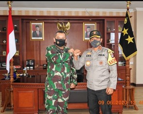 Kunjungan Kerja Danguskamla Koarmada I Batam�di Mako�Polda Kepri� Batam