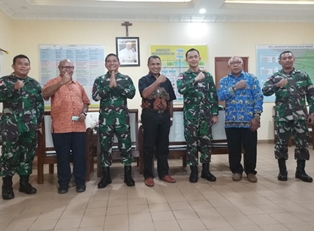 Danrem 174 Merauke Kunjungi Keuskupan Agung Jaga Hubungan Baik