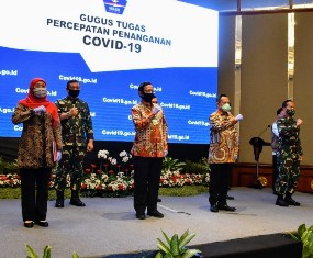 Pangkogabwilhan II Rakor Bersama Menkopolhukham di Jatim Bahas Covid-19