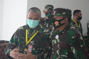 Kunjungan Pangkogabwilhan I ke RSD Wisma Atlet Kemayoran