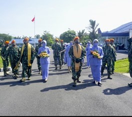 Batalyon Komando 462 Paskhas Lepas Prajurit Purna Tugas