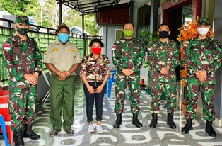 Kasrem�174�Merauke Silaturahmi dengan Ketua FKPPI Boven Digoel