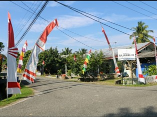 Jelang HUT RI, Lanud Rsn Hiasi Pernak-Pernik Merah Putih Dan Umbul-Umbul