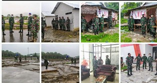 Waaspotwil Kogabwilhan II Tinjau Lokasi Baksos HUT ke-75 TNI di Masamba