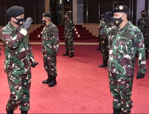 Panglima TNI Naikkan Pangkat Sembilan Belas Perwira Tinggi TNI
