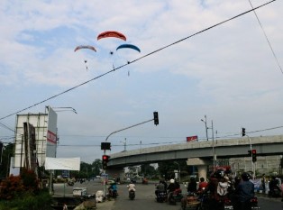 Gunakan Media Udara Lanud Rsn Sosialisasikan Protokol Kesehatan