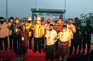 Danlanud Rsn Hadiri Peresmian Jalan Tol Pekanbaru-Dumai Secara Virtual