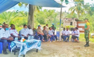 Satgas Yonif 413 Dampingi Kadis Pertanian Provinsi Papua, Resmikan Penyerahan Irigasi Perpompaan