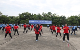 Tingkatkan Imun Tubuh, Danlanud Rsn Ajak Personelnya Olahraga Bersama