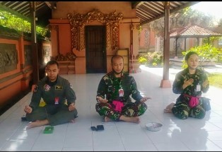 Umat Hindu Lanud Rsn Gelar Doa Keselamatan Dalam Tugas
