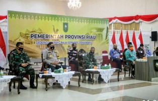 Danlanud Hadiri Vicon Bersama Menkopolhukam