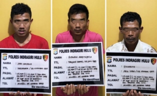 Tiga Tersangka Diciduk Sat Narkoba Polres Inhu di Pangkalan Kasai dan Perumahan PT. KAT