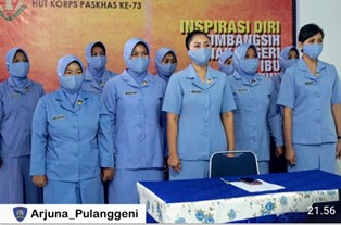 Yonko 462 Paskhas Ikut Webinar: Inspirasi Diri Sumbangsih Anak Negeri 