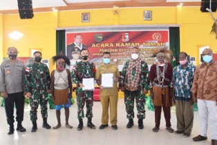 Danrem 174 Merauke Dampingi Pangdam XVII/Cenderawasih Tinjau Lokasi Pembangunan Kodim Mappi