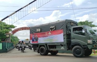 Korem 174 Merauke Distribusikan Paket�Sembako Bantuan Panglima TNI dan Kapolri