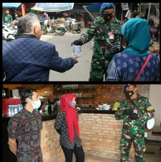Cegah Covid-19, Lanud Rsn Ajak Warga Disiplin Prokes