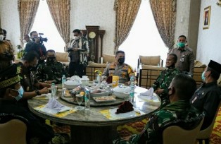 Danlanud Rsn Sambut Kedatangan Pangdam I/BB