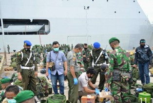 Kolakops Korem Merauke Sweeping Gabungan ke Satgas Yonif 125 dan Yonmek 516