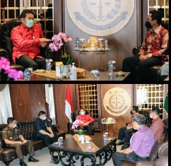 Jajaki Kerjasama, Dirut PT. Pos Indonesia Kunjungi Jaksa Agung