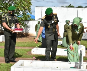 HUT Ke-58 Kodam XVII/Cenderawasih, Korem 174 Merauke Ziarah Untuk Hormati Jasa Pahlawan