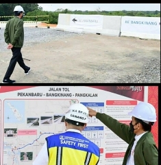 Tinjau Tol Pekanbaru - Bangkinang - Padang, Jokowi Sebut Daya Saing Daerah Akan Meningkat
