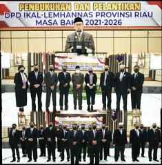 Danlanud Rsn Dilantik Jadi Ketua DPD IKAL Lemhannas Provinsi Riau