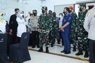 Panglima TNI Ingatkan Prokes Ditengah Serbuan Vaksinasi Covid-19 di Cilacap