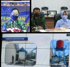 Danlanud Rsn Ikut Virtual Peresmian Karya Bakti TNI AU 2021 di Aceh