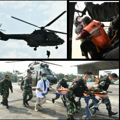TNI AU Kerahkan Heli SAR Saat Pesawat Mendarat Darurat