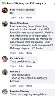 Kadep Marturia HKBP Meninggal Dunia, Sekjen HKBP: Beliau Patut Diteladani