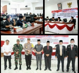 DPRD Humbahas Gelar Paripurna Nota Pengantar Ranperda RPJMD 2021-2026