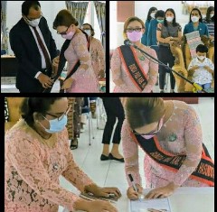 Ny. Lidya Kristina Dosmar Banjarnahor Dikukuhkan Bunda PAUD Humbahas