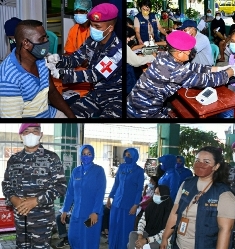 Pasmar 3 Korps Marinir Targetkan Masyarakat Sorong Mandi Sehat Jelang HUT ke-76 TNI AL