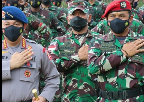 Danrem Merauke Dampingi Kunker Panglima TNI dan Kapolri ke Mimika