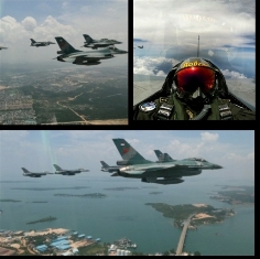 Libatkan 9 Pesawat F-16, Dua KSAU Gelar �Meet In The Air� RSAF-TNI AU