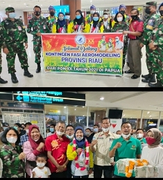 Pgs Kadispotdirga Lanud Rsn Sambut Kedatangan Kontingen FASI Riau