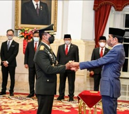 Presiden Jokowi Lantik Jenderal Andika Perkasa Jadi Panglima TNI