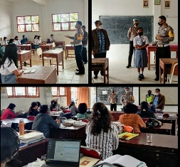 Satlantas Polres Sosialisasi Operasi Zebra Toba 2021 di SMAN 1 Lintong Nihuta