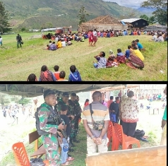 HUT ke-61, Perayaan Injil Masuk ke Papua Dihadiri Satgas Yonif RK 751 VJS
