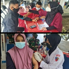 Pasca Perayaan Natal, Nakes Lanud Rsn Lanjutkan Vaksinasi Massal