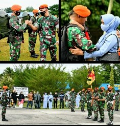 Danyoko 462 Paskhas Pimpin Apel Pelepasan Tugas Operasi di Perbatasan RI-PNG
