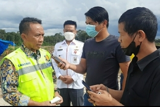 Progres Pembangunan Akses Jalan TSTH2 Berbiaya Rp108 M Ditinjau di Pollung