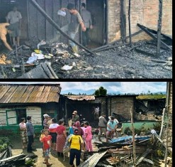 Tiga Rumah Warga Desa Siborboron Sijama Polang Dilalap Sijago Merah